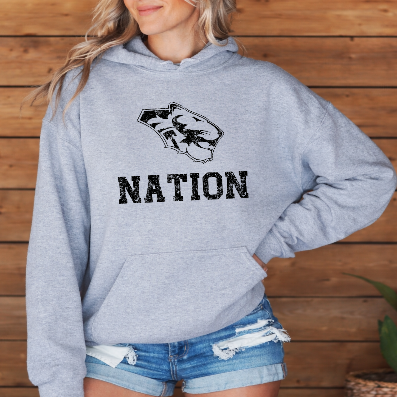 Tipton TIger Nation Vintage Hoodie