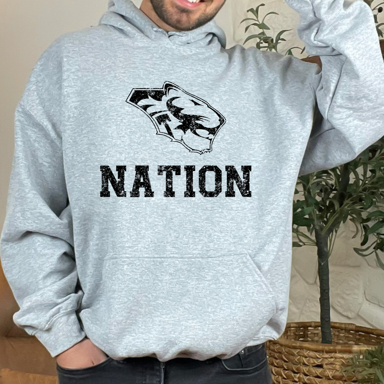 Tipton TIger Nation Vintage Hoodie