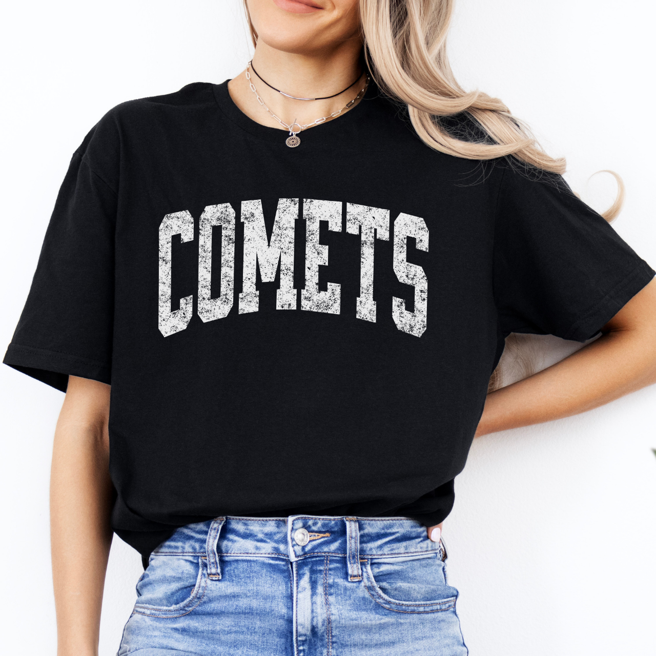West Liberty Comets Distress Arch Tee