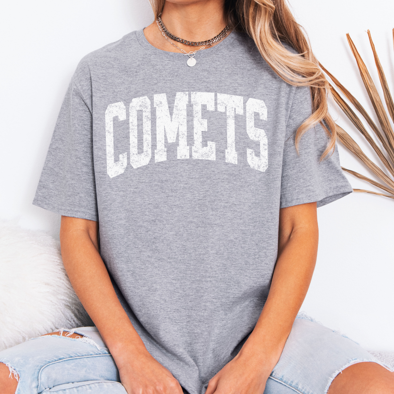 West Liberty Comets Distress Arch Tee