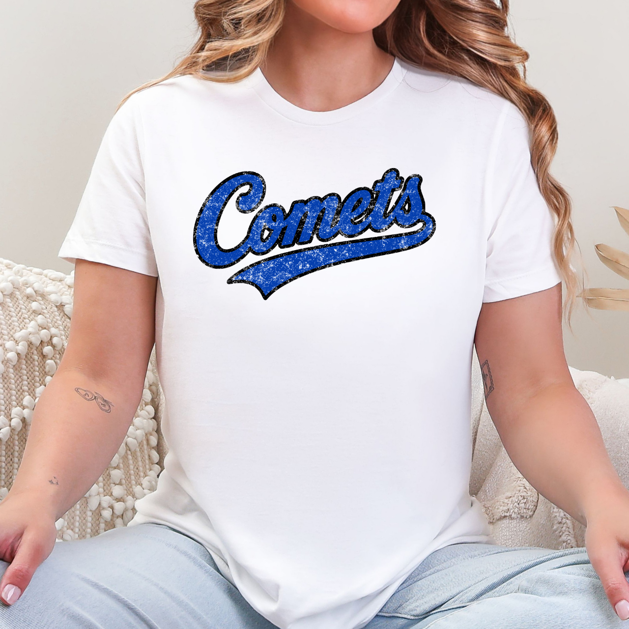 West Liberty Comets Distressed Classic Tee