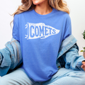 West Liberty Comets Distressed Pennant Tee