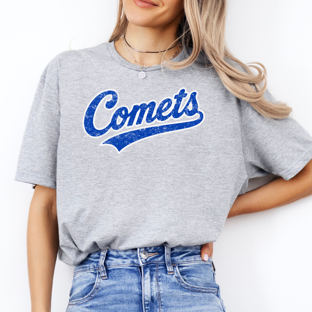 West Liberty Comets Distressed Retro Tee
