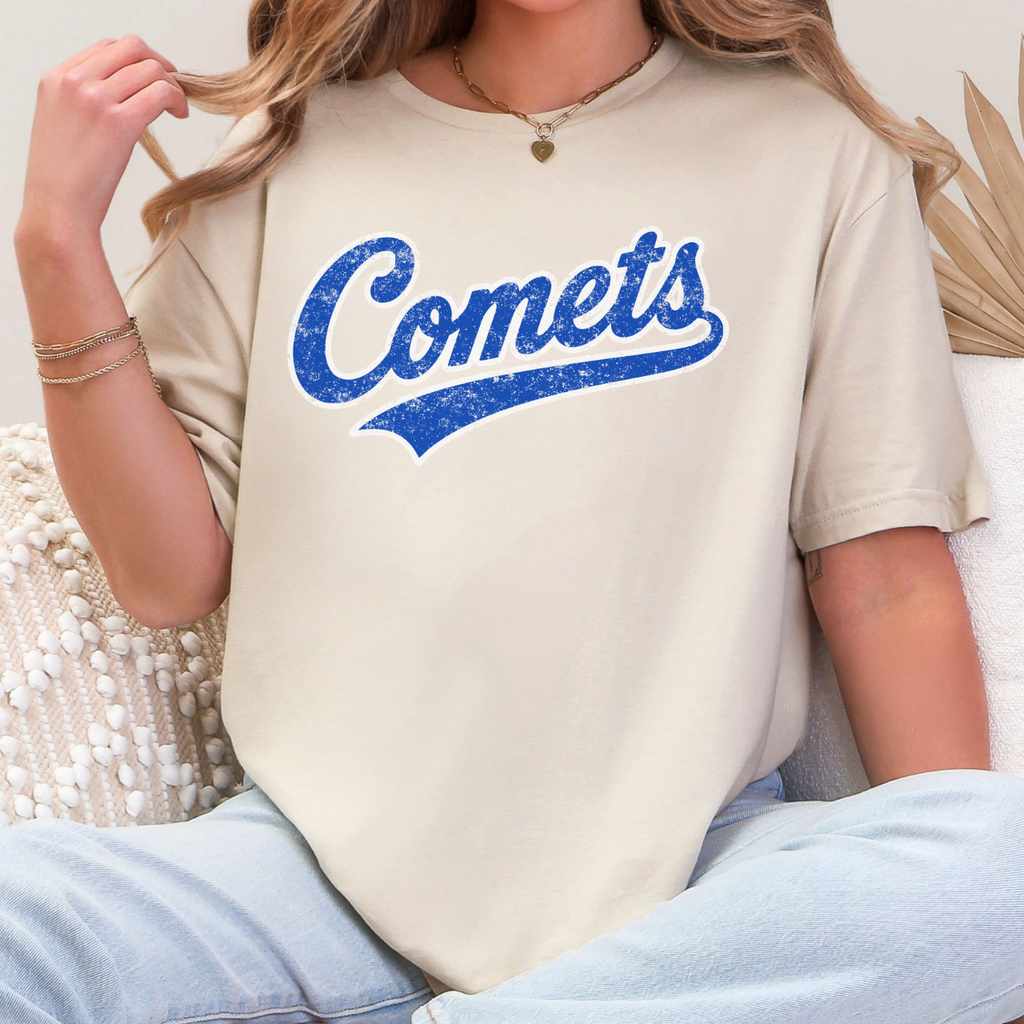 West Liberty Comets Distressed Retro Tee