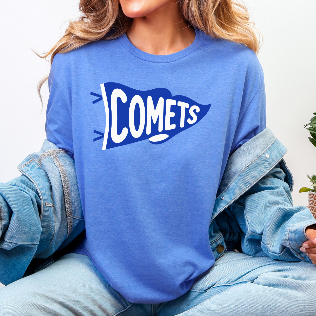 West Liberty Comets Pennant Tee