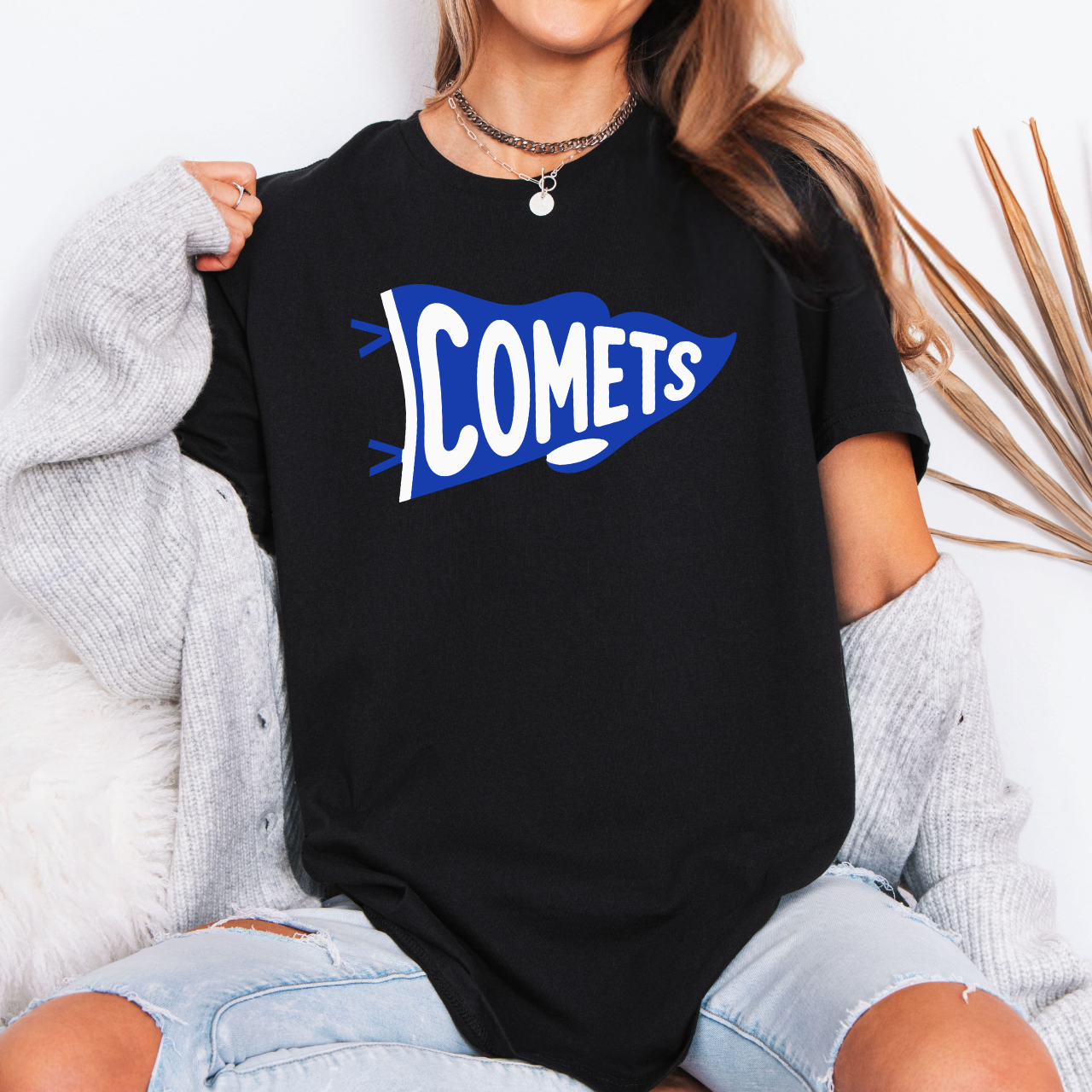 West Liberty Comets Pennant Tee