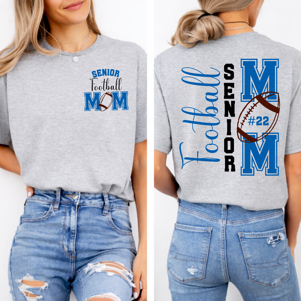West Liberty Comets Personalized Senior Football Mom Tee