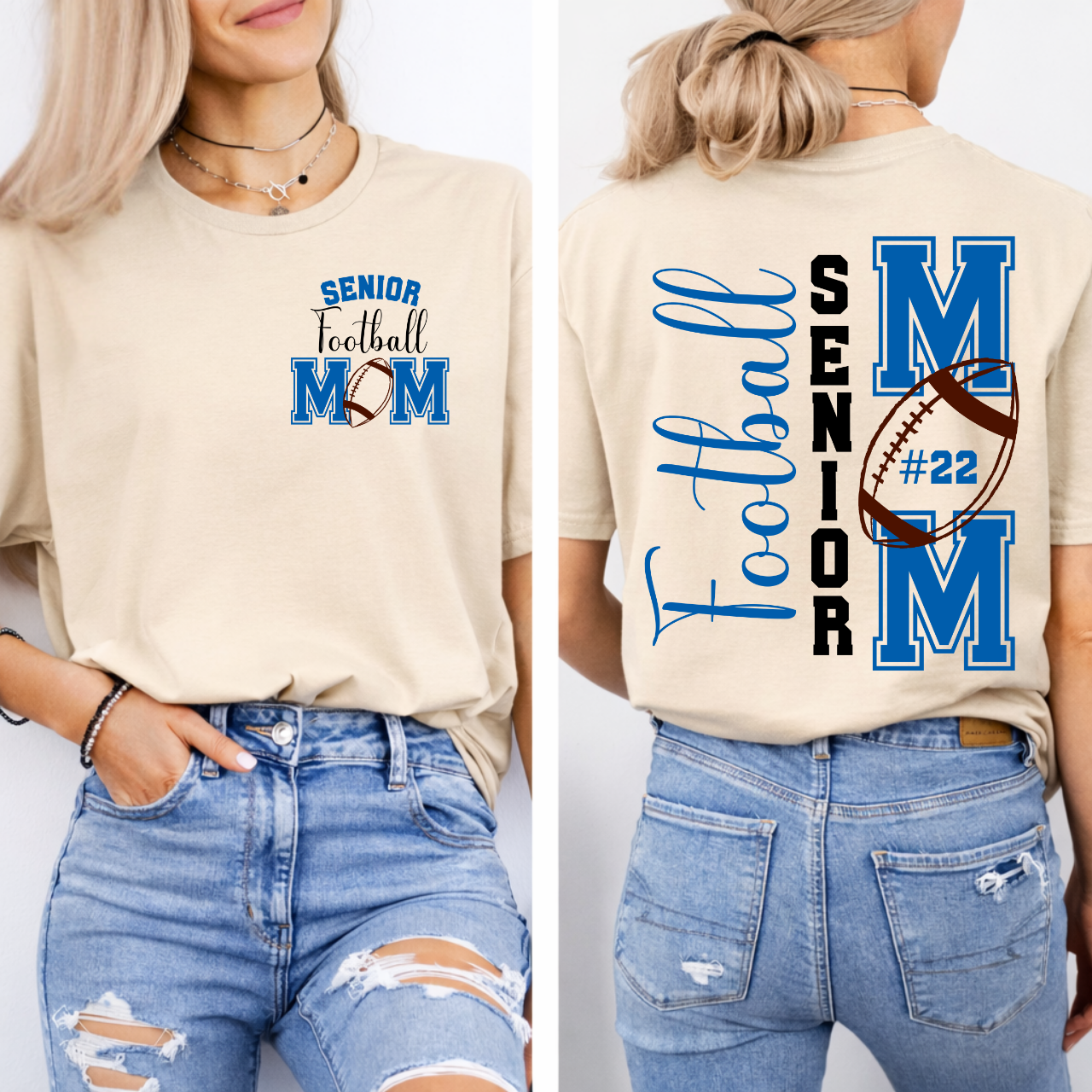 West Liberty Comets Personalized Senior Football Mom Tee