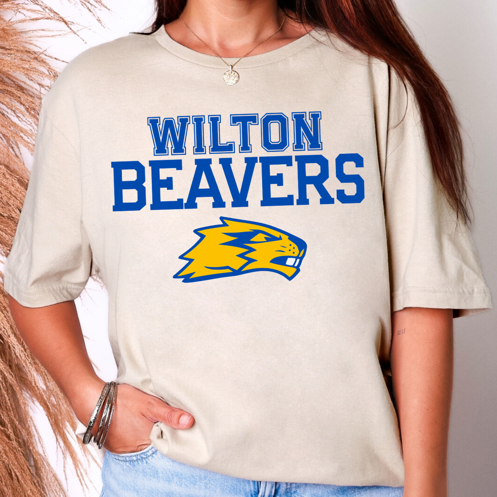 Wilton Beavers Bold Mascot Graphic Tee