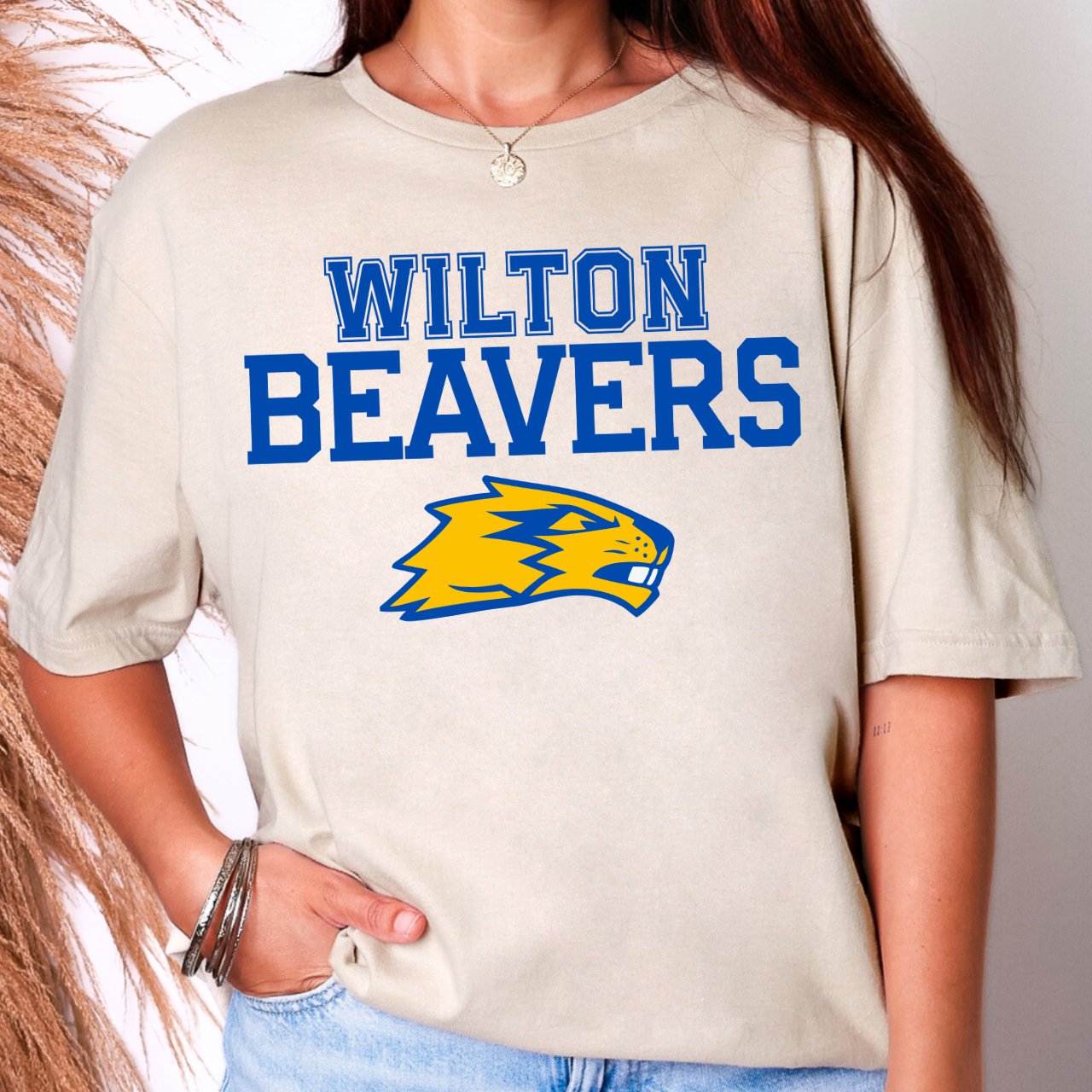 Wilton Beavers Bold Mascot Graphic Tee