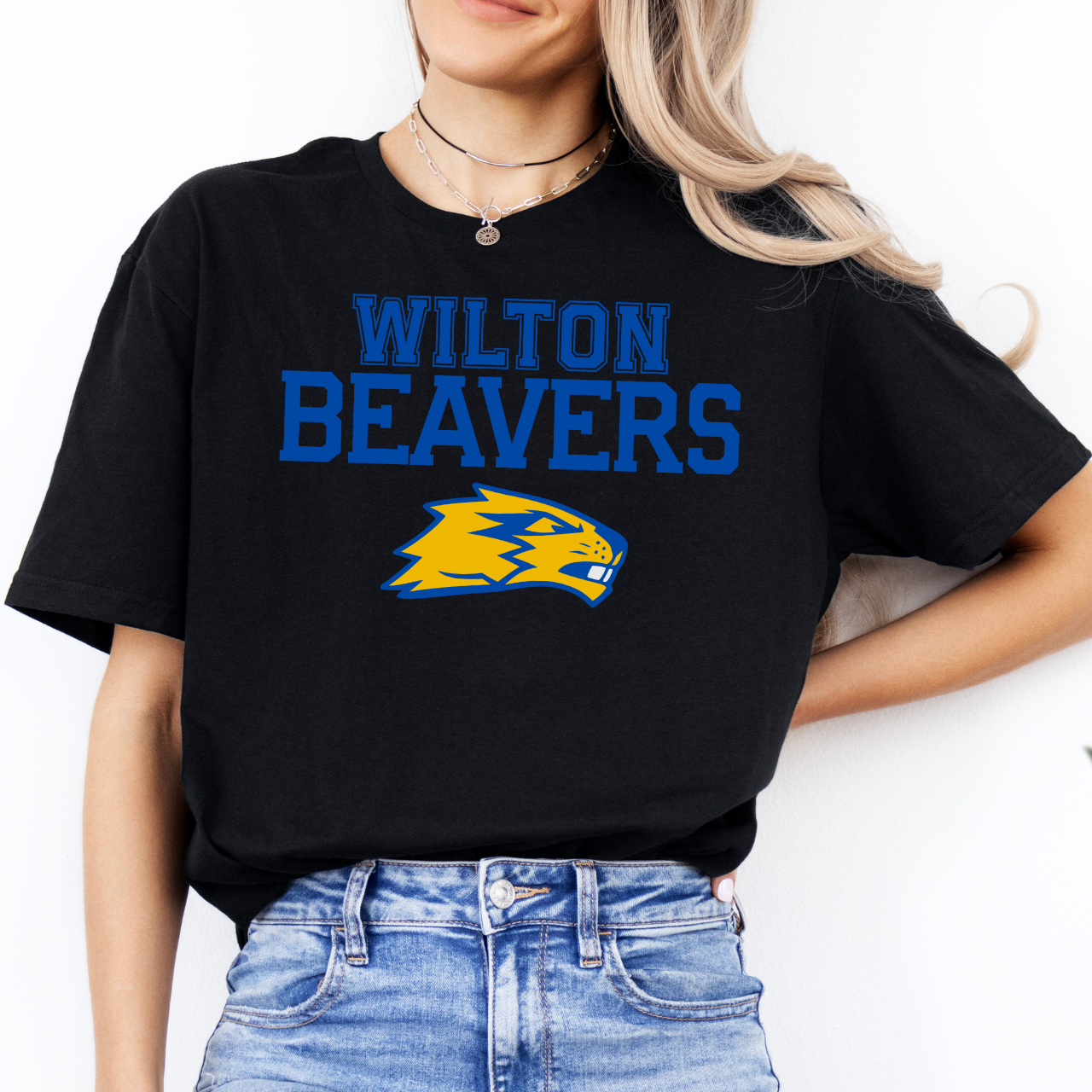 Wilton Beavers Bold Mascot Graphic Tee