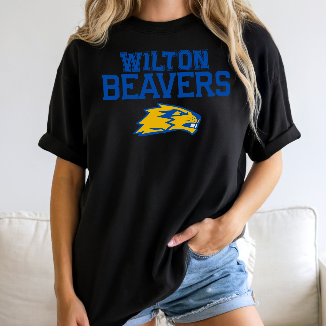 Wilton Beavers Bold Mascot Graphic Tee