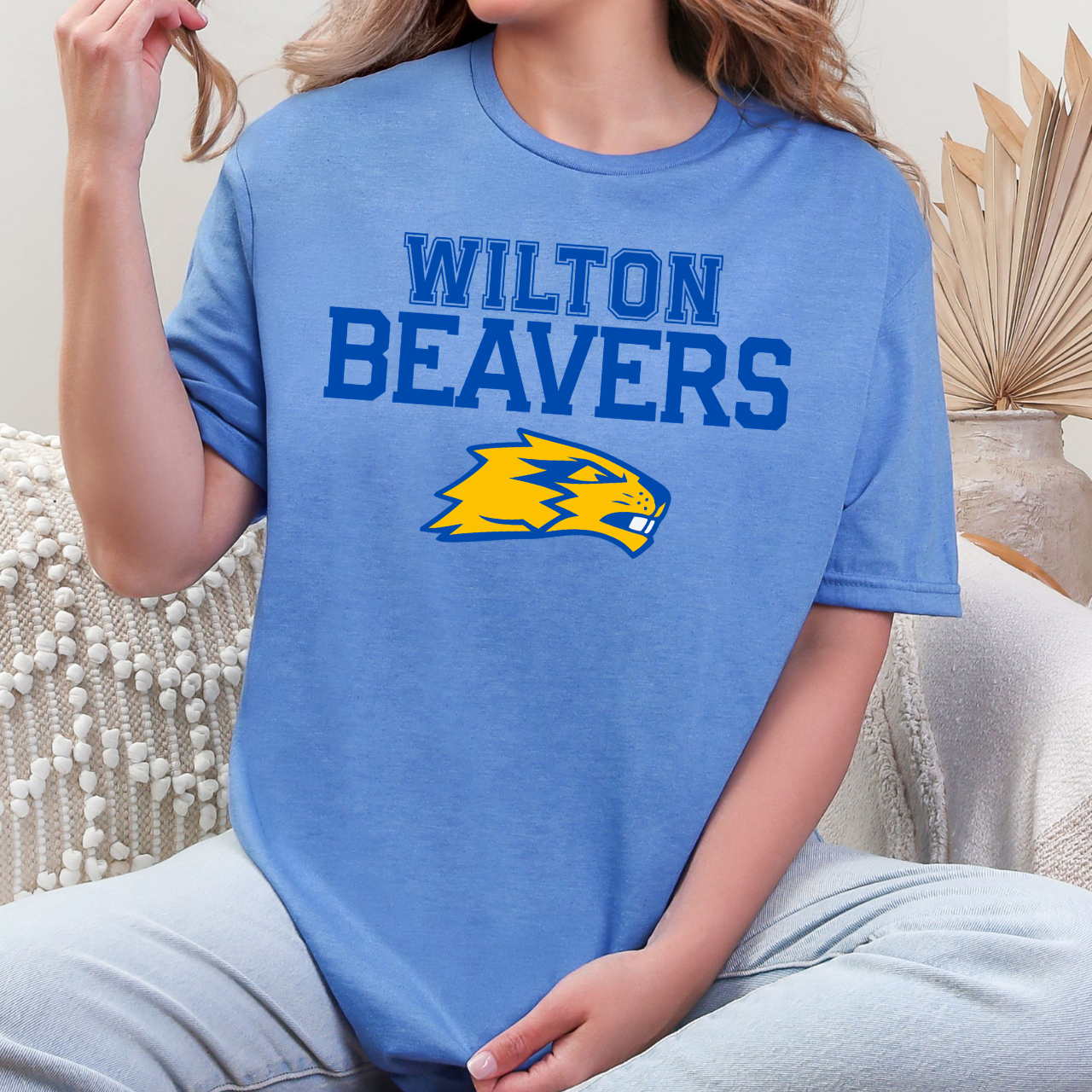 Wilton Beavers Bold Mascot Graphic Tee