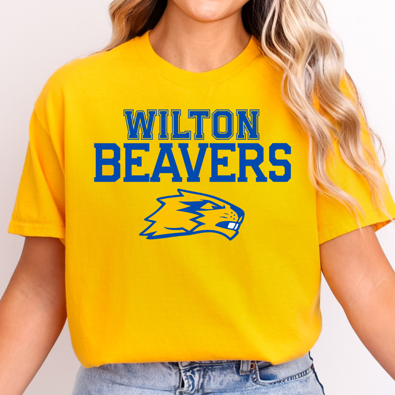 Wilton Beavers Bold Mascot Graphic Tee