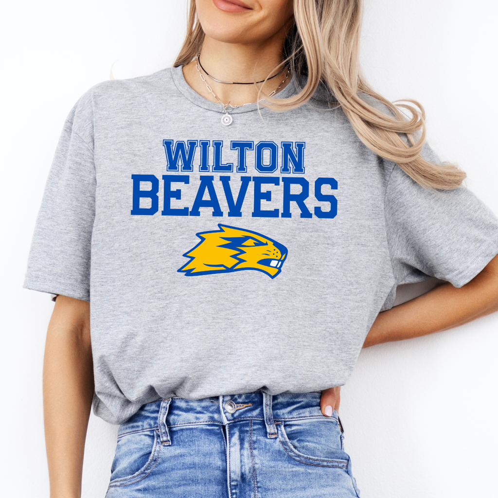 Wilton Beavers Bold Mascot Graphic Tee