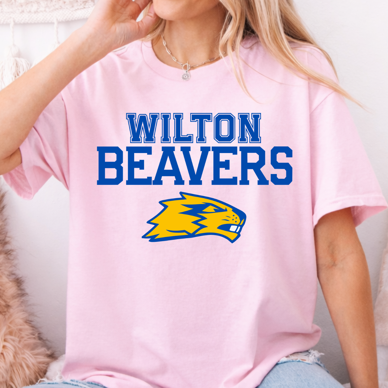 Wilton Beavers Bold Mascot Graphic Tee