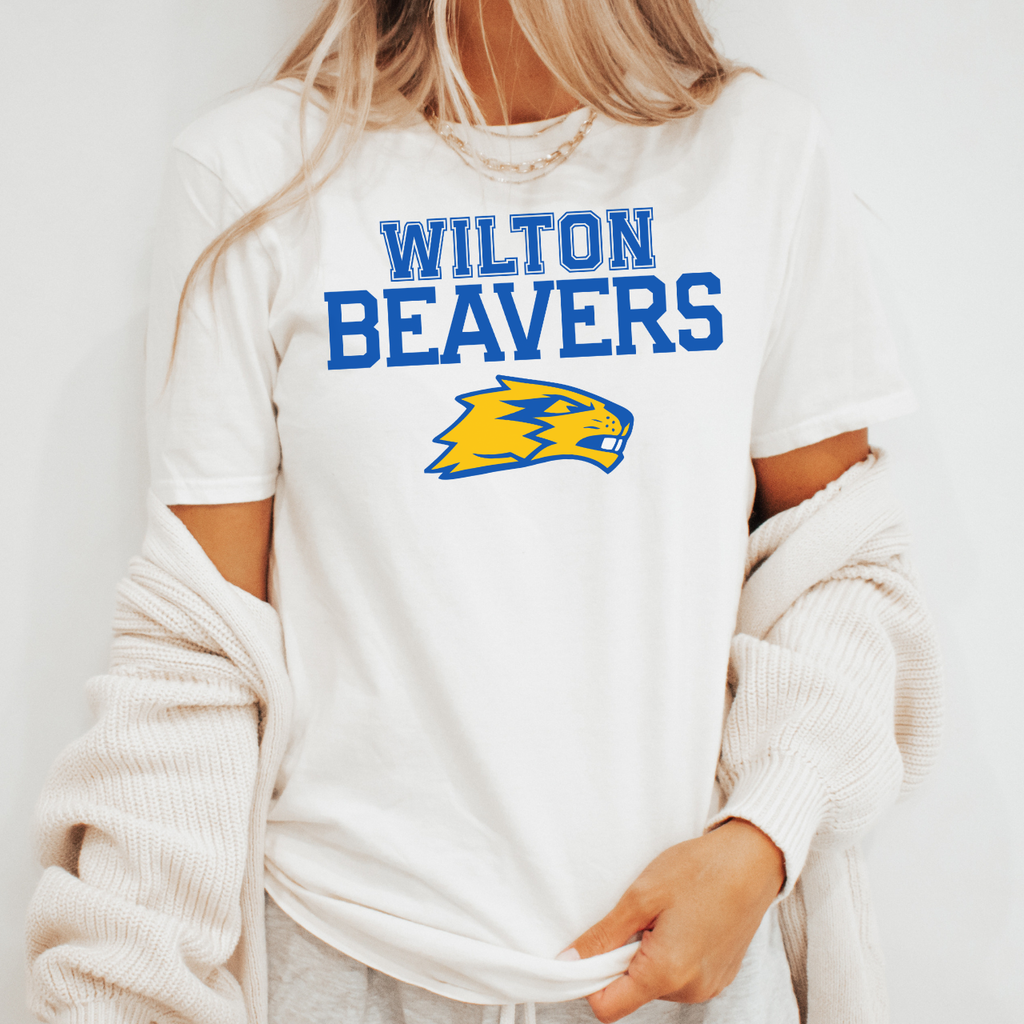 Wilton Beavers Bold Mascot Graphic Tee