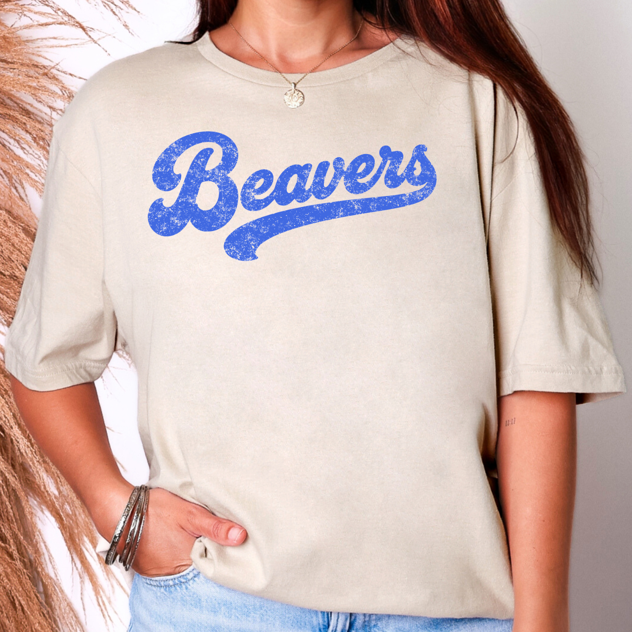 Wilton Beavers Distressed Classic Tee
