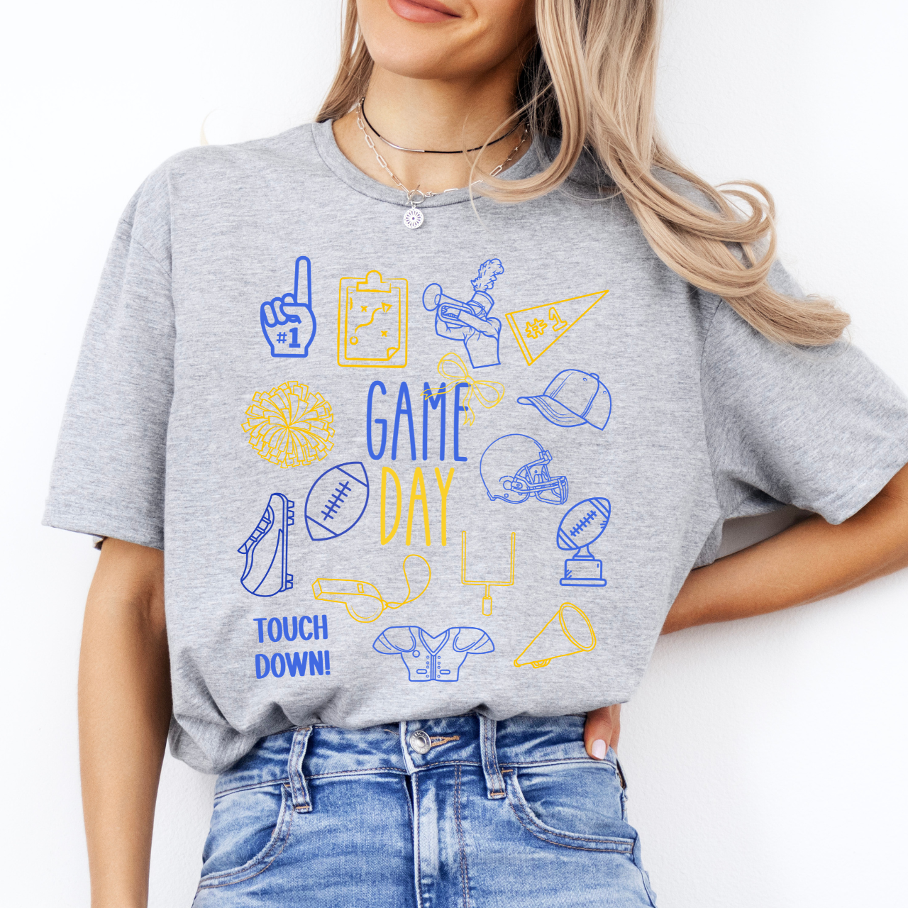 Wilton Beavers Football Game Day Doodle Tee