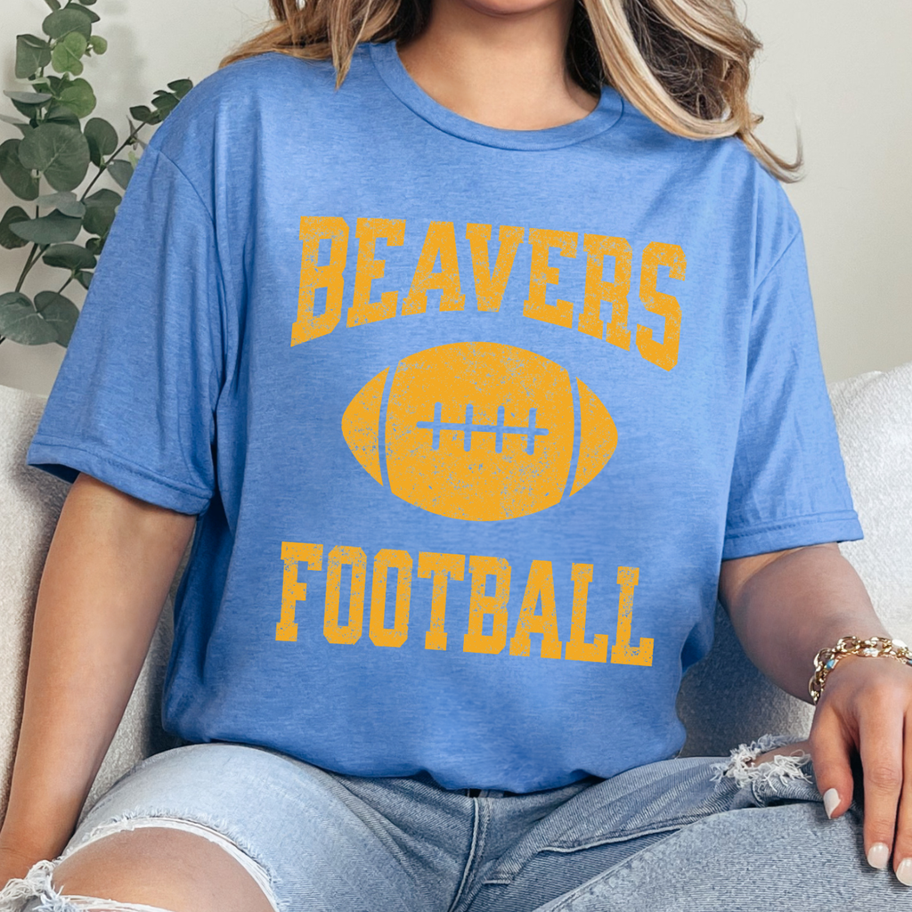 Wilton Beavers Football Tee (Gold)