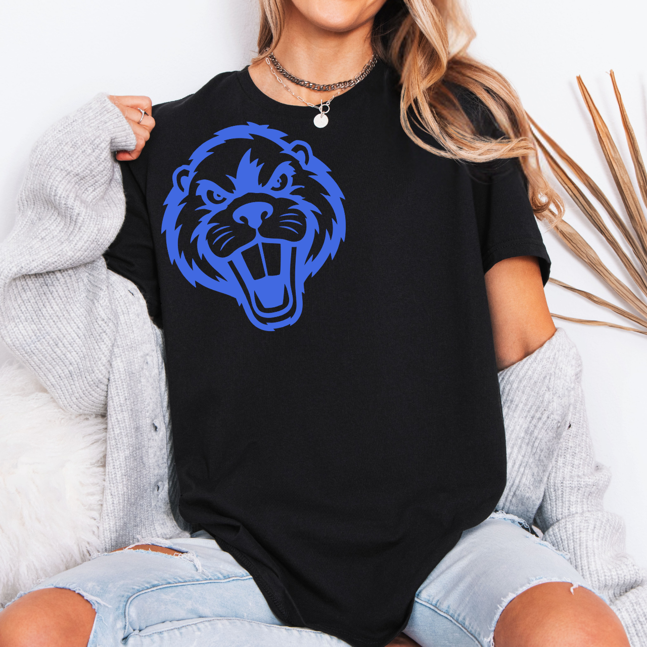 Wilton Beavers Mascot Face Tee