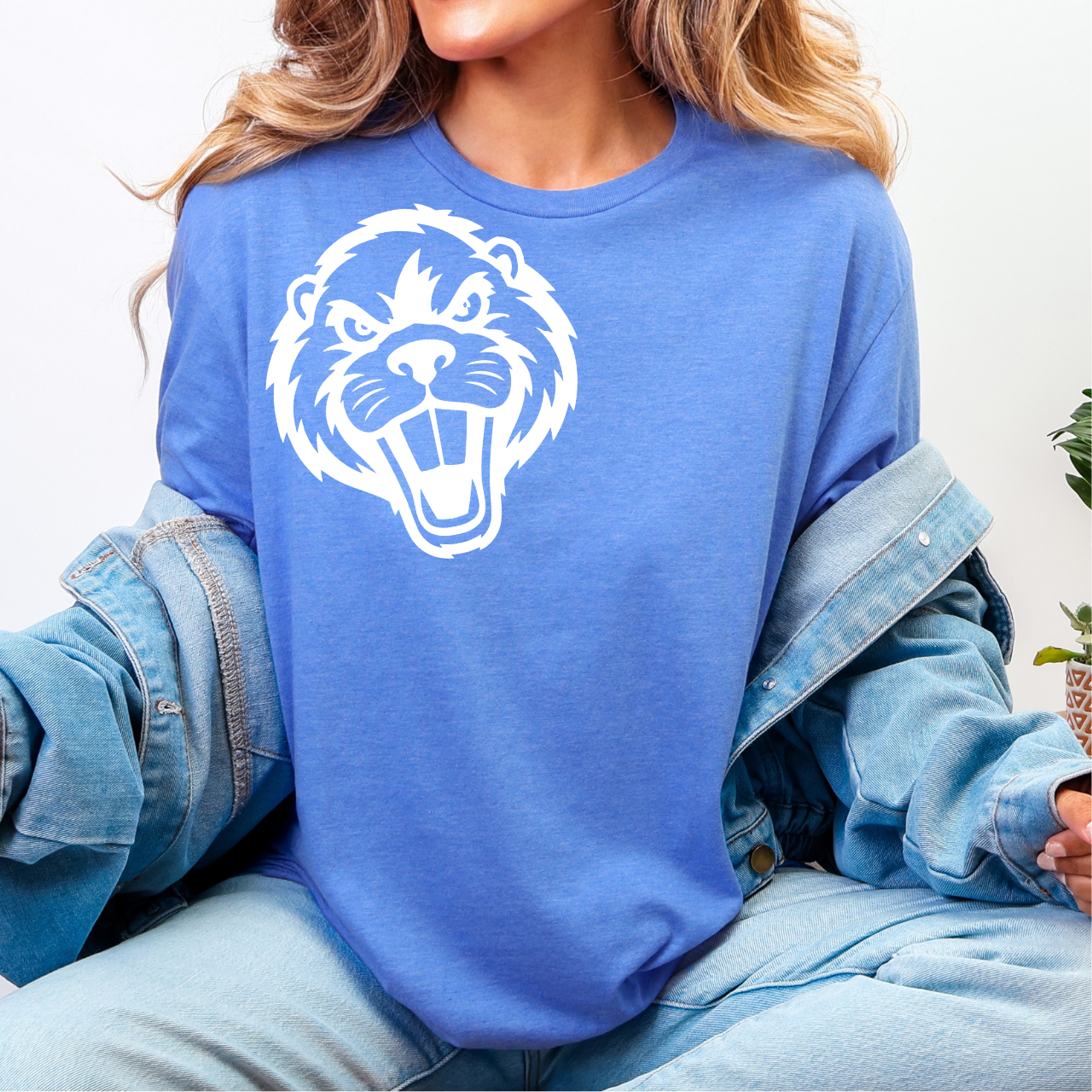 Wilton Beavers Mascot Face Tee