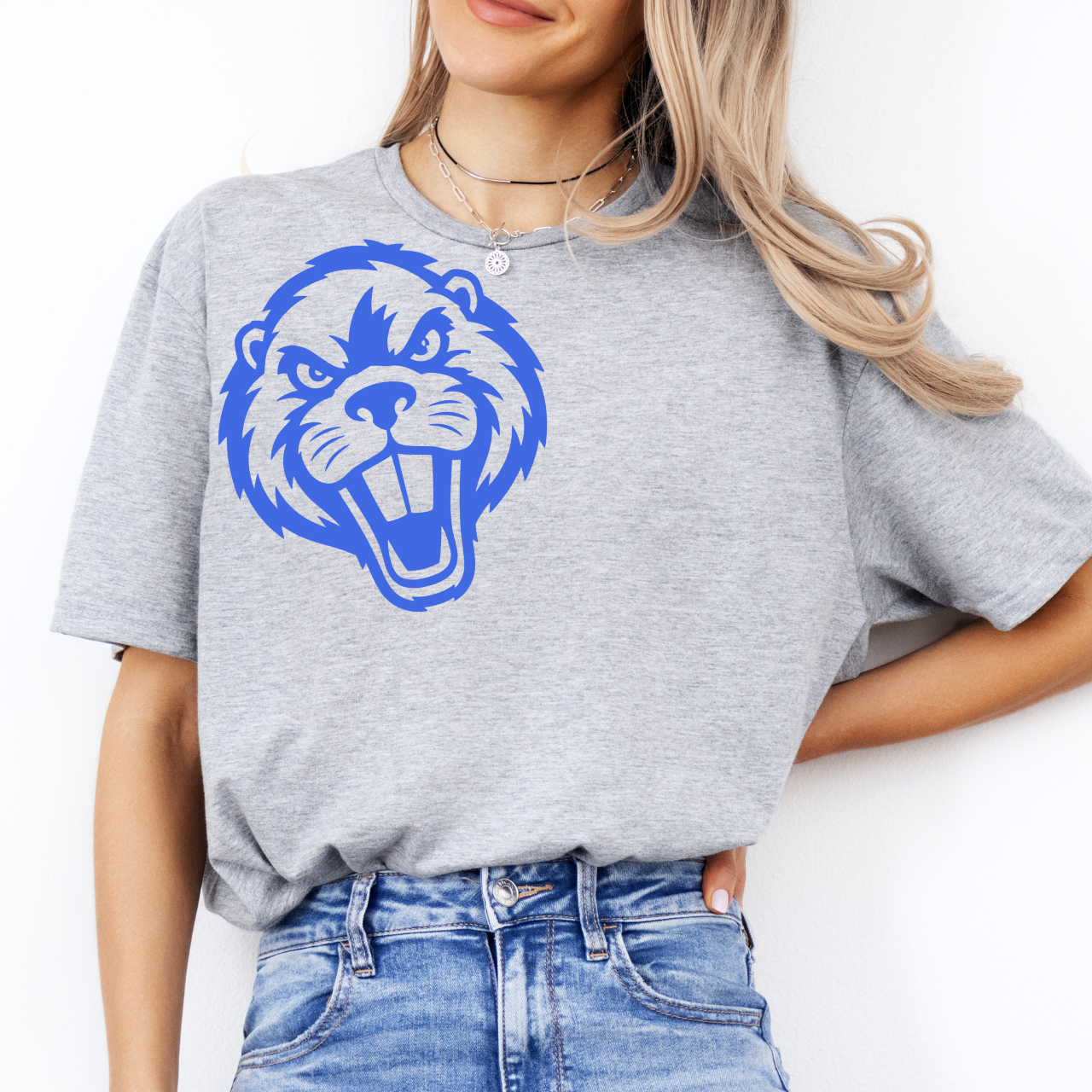 Wilton Beavers Mascot Face Tee