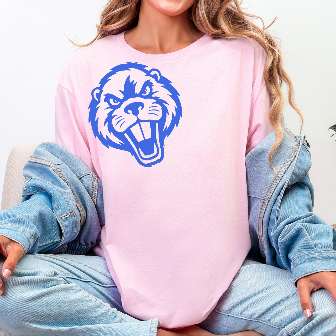 Wilton Beavers Mascot Face Tee