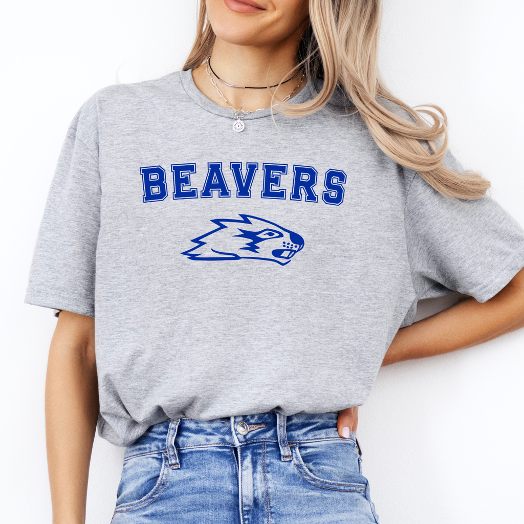 Wilton Beavers Outline Mascot Tee