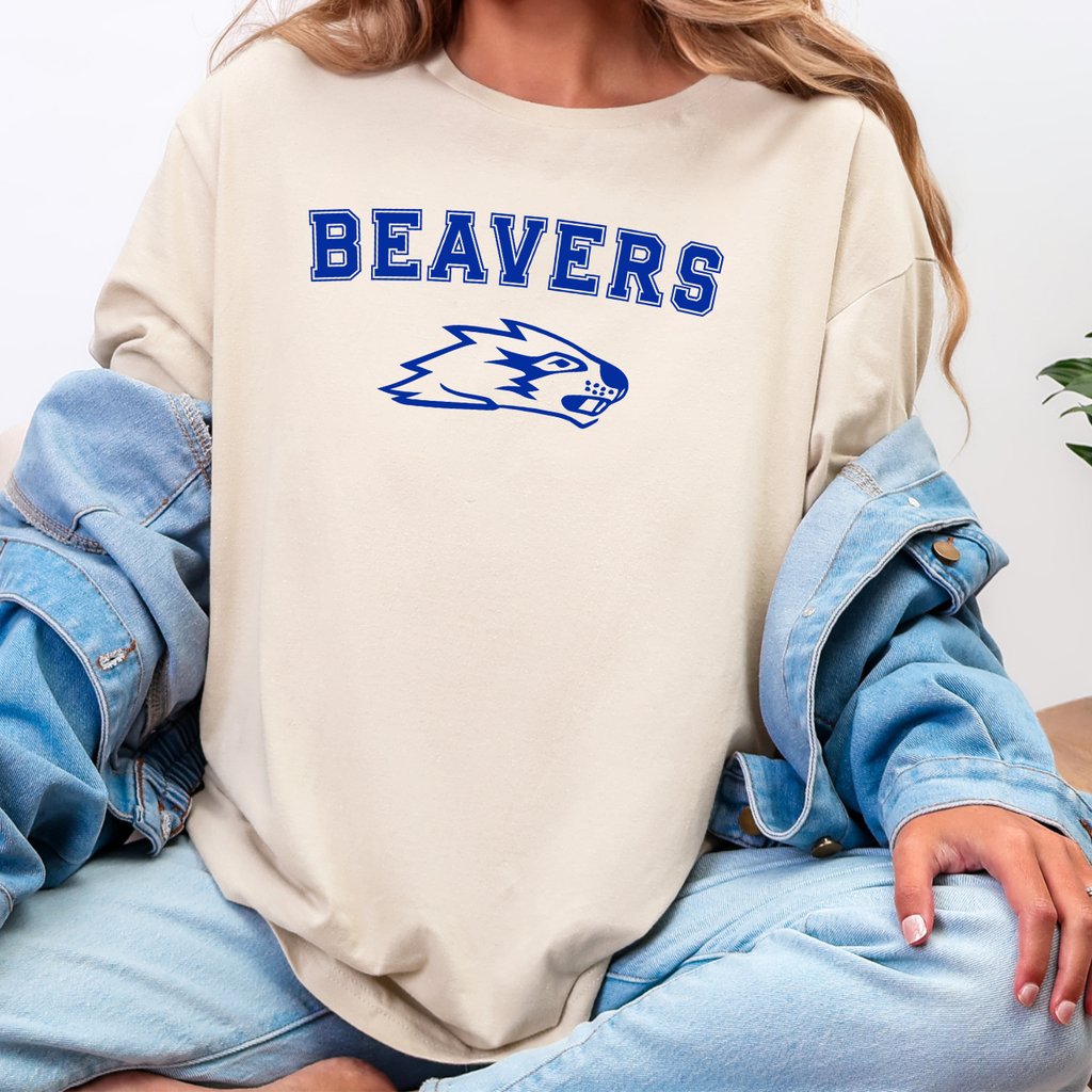 Wilton Beavers Outline Mascot Tee