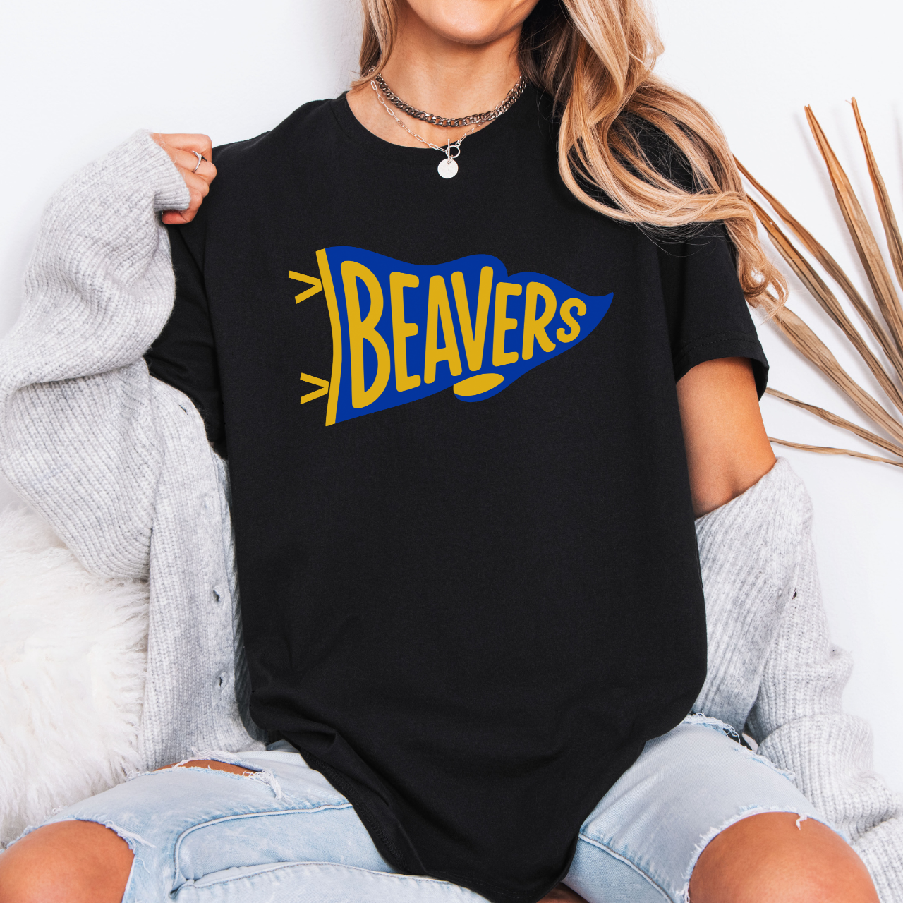 Wilton Beavers Retro Pennant Tee