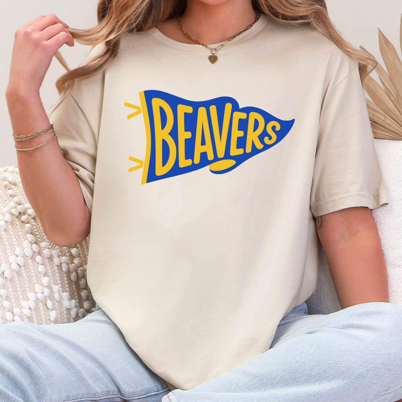 Wilton Beavers Retro Pennant Tee