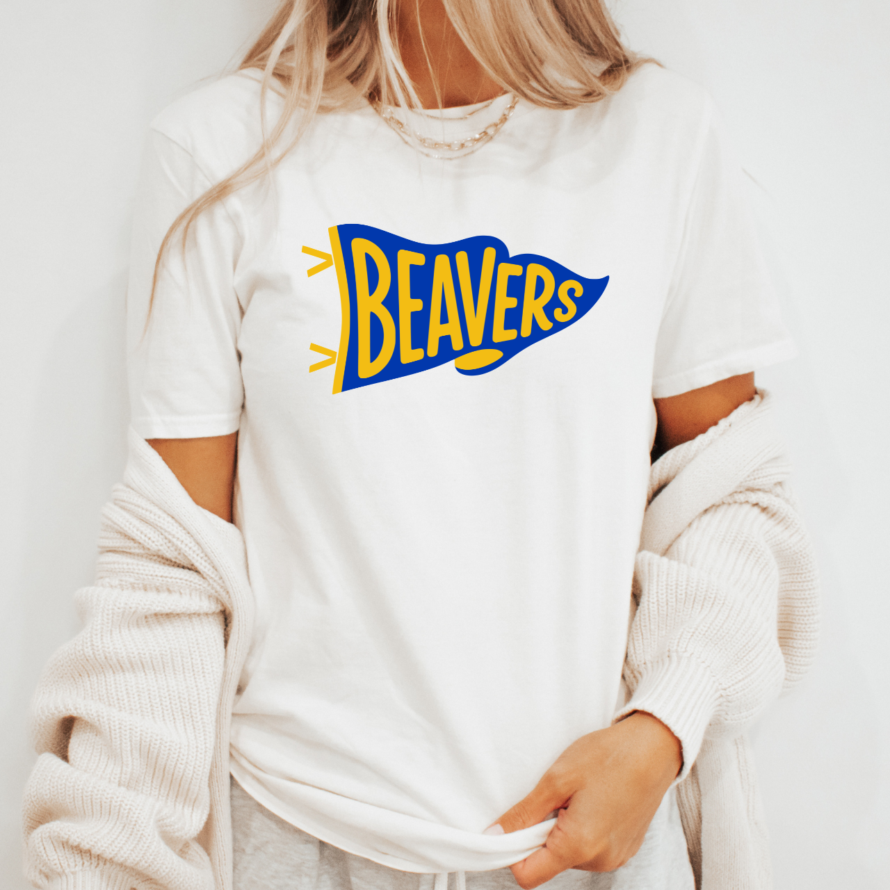 Wilton Beavers Retro Pennant Tee