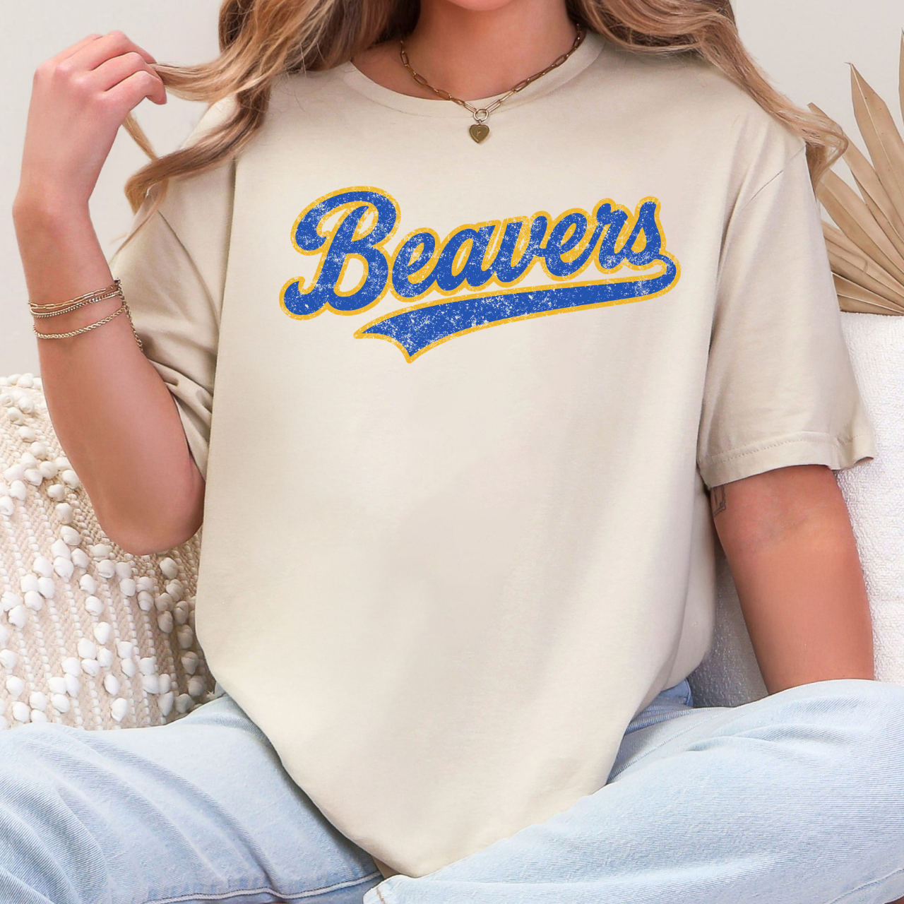Wilton Beavers Vintage Script Tee