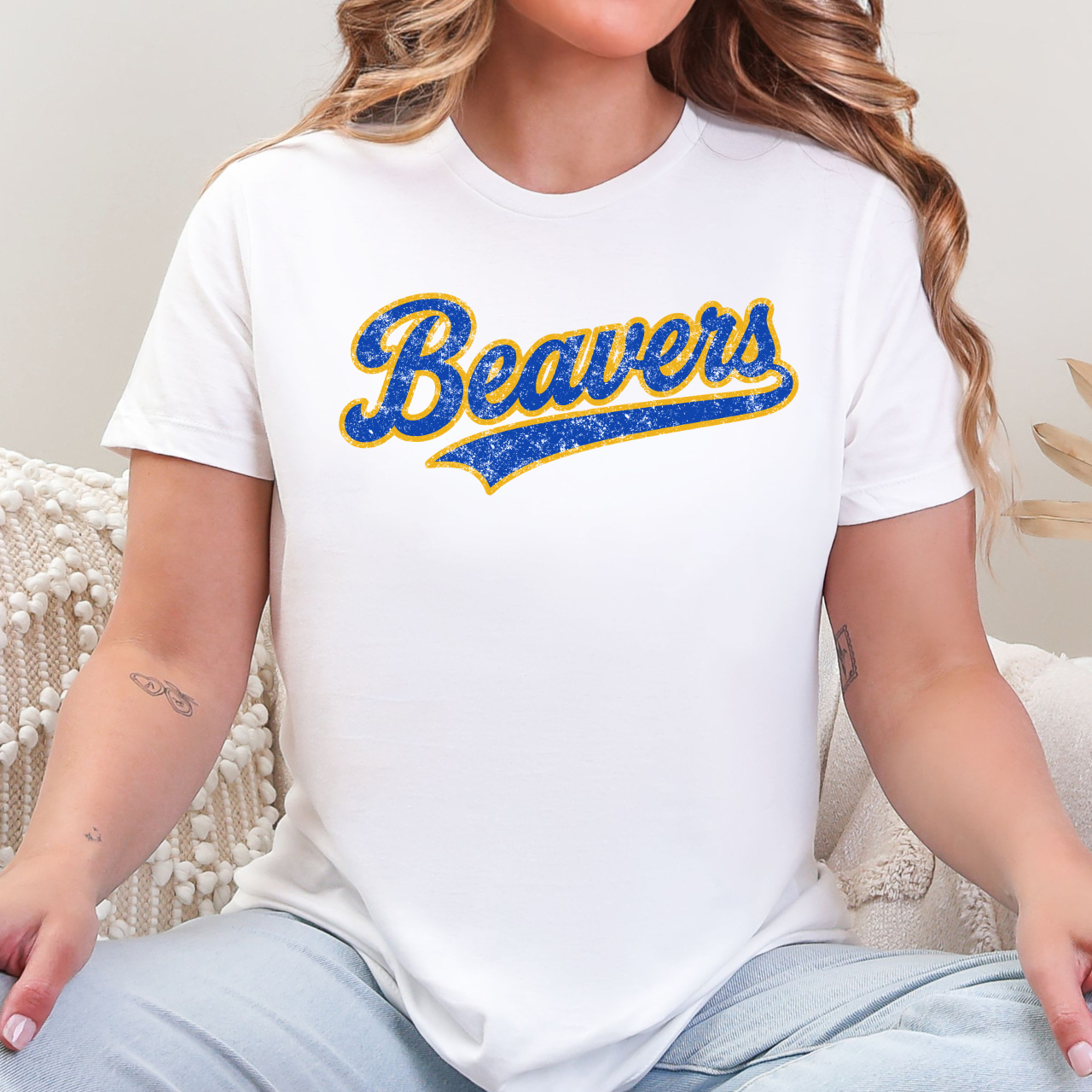 Wilton Beavers Vintage Script Tee