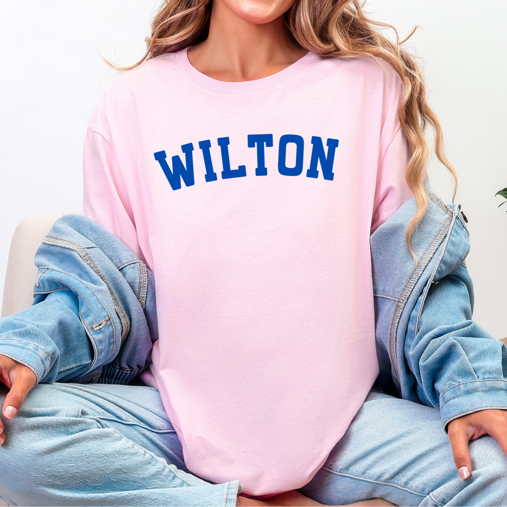 Wilton Varsity Arch Graphic Tee (Blue)