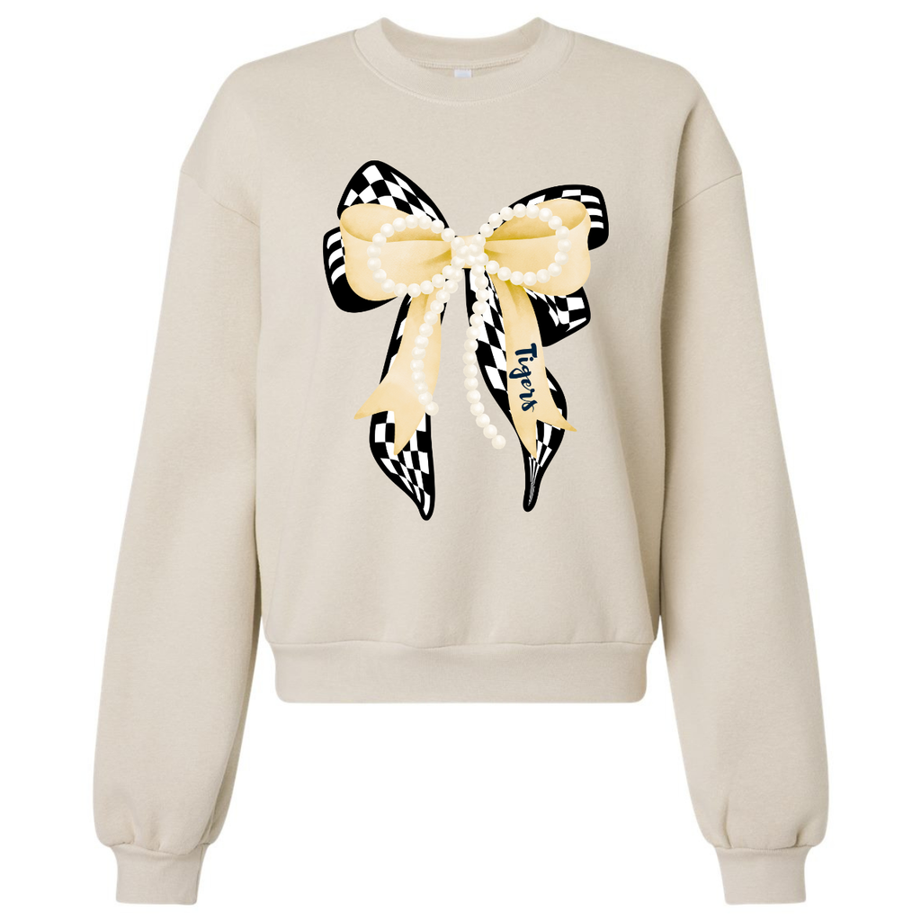 Tipton Tigers Bow Crop Crewneck