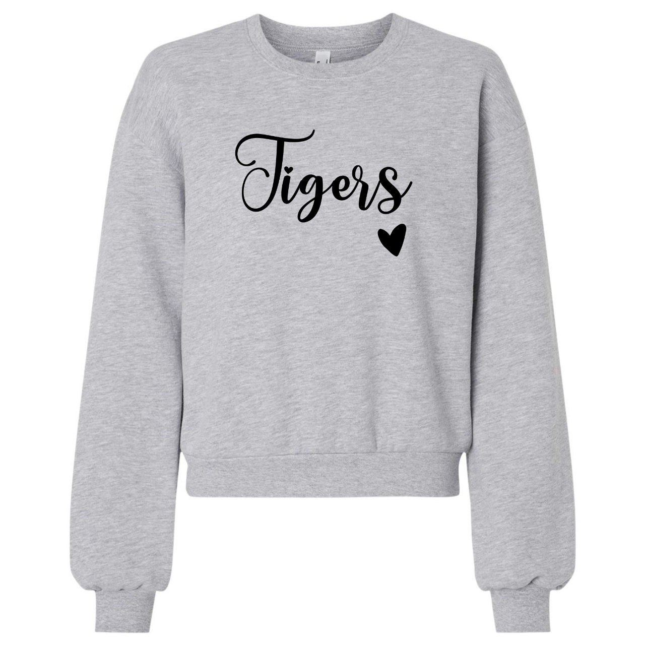 Tipton Tigers Script Crop Crewneck 🖤