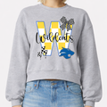Durant Wildcats Bow Crop Crewneck