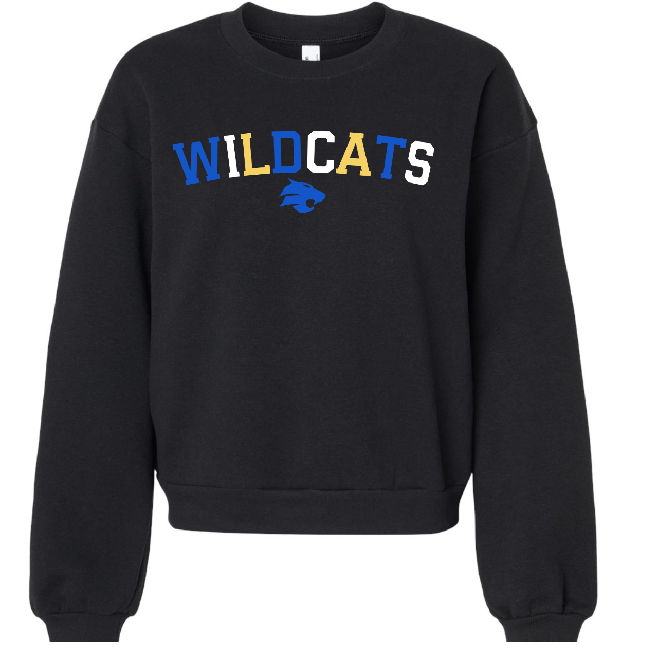 Durant Wildcats Classic Arch Crop Crewneck