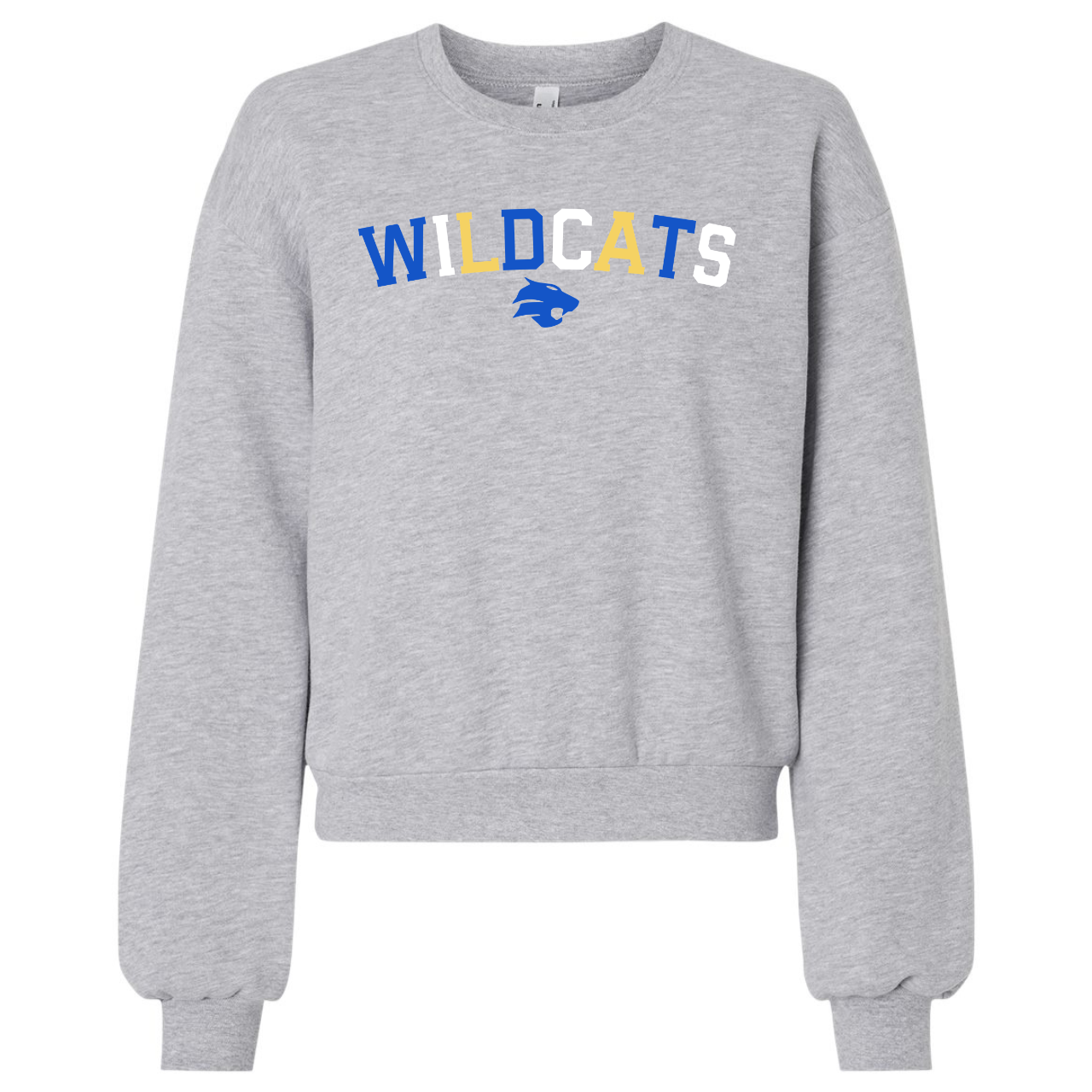 Durant Wildcats Classic Arch Crop Crewneck