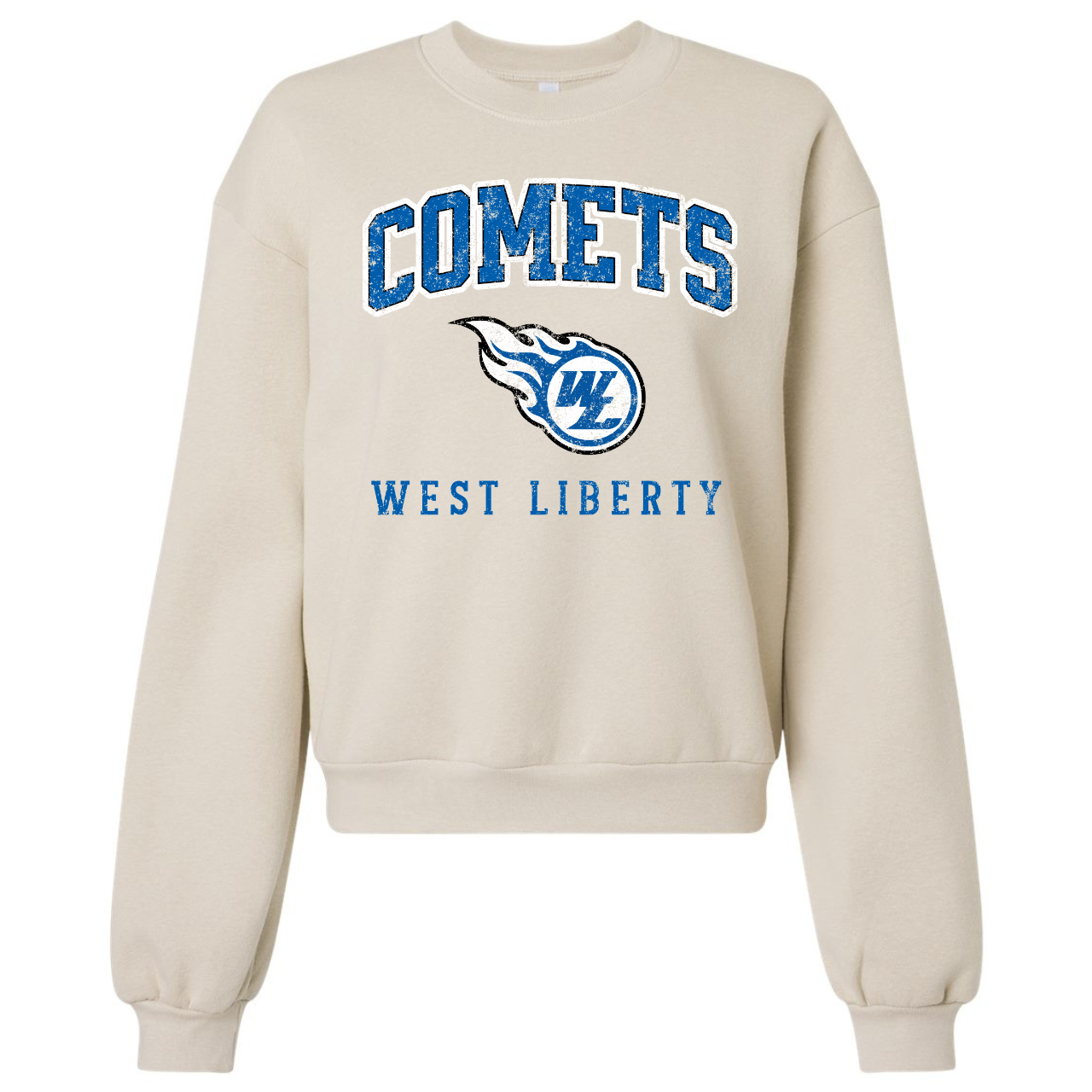 West Liberty Comets Vintage Crop Crewneck