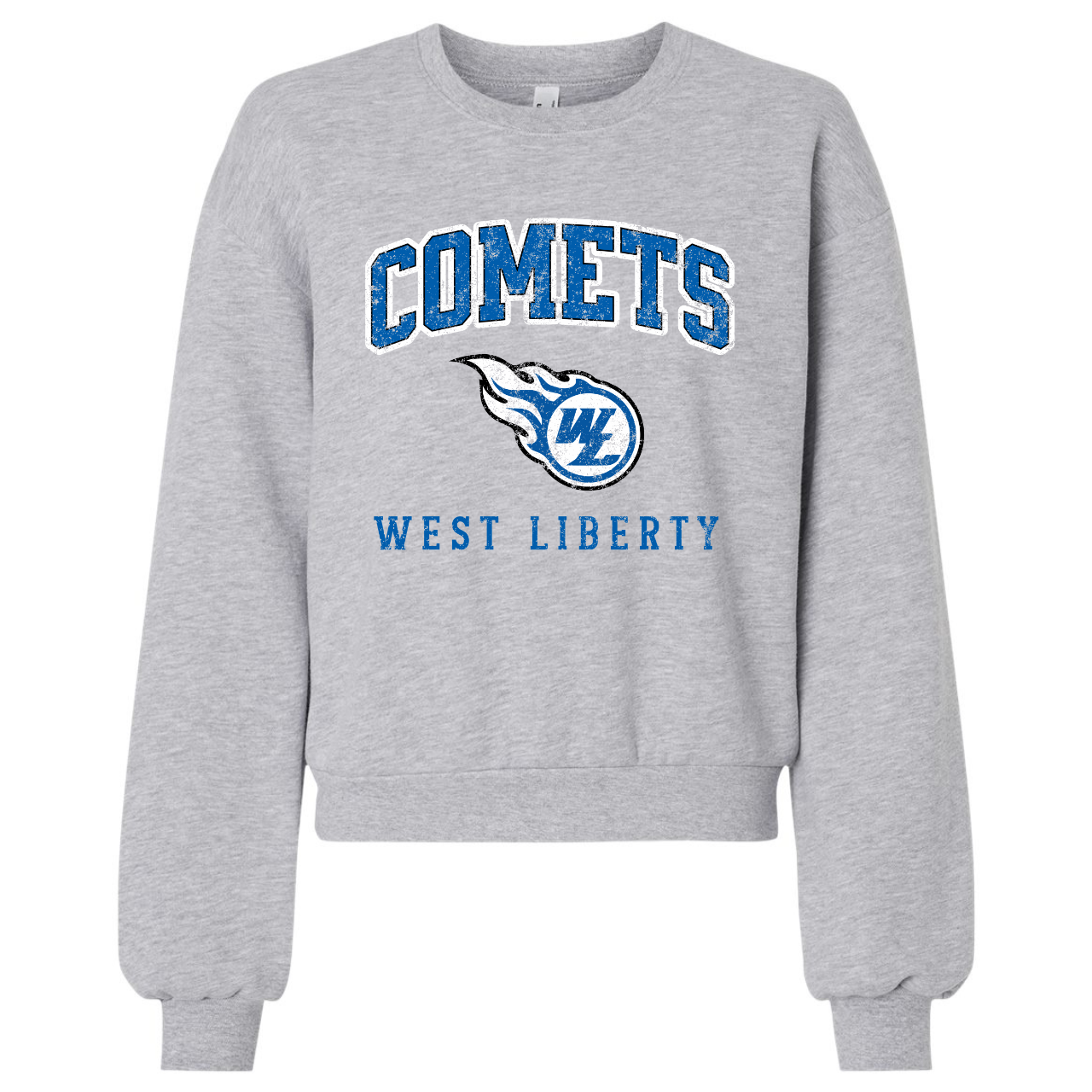 West Liberty Comets Vintage Crop Crewneck