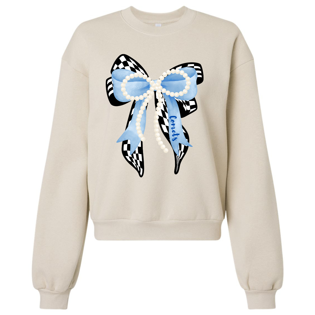 West Liberty Comets Bow Crop Crewneck