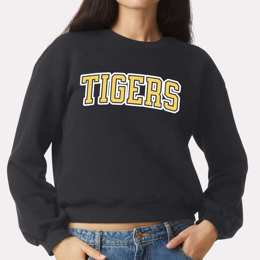 Tipton Tigers Arch Crop Crewneck 🐯