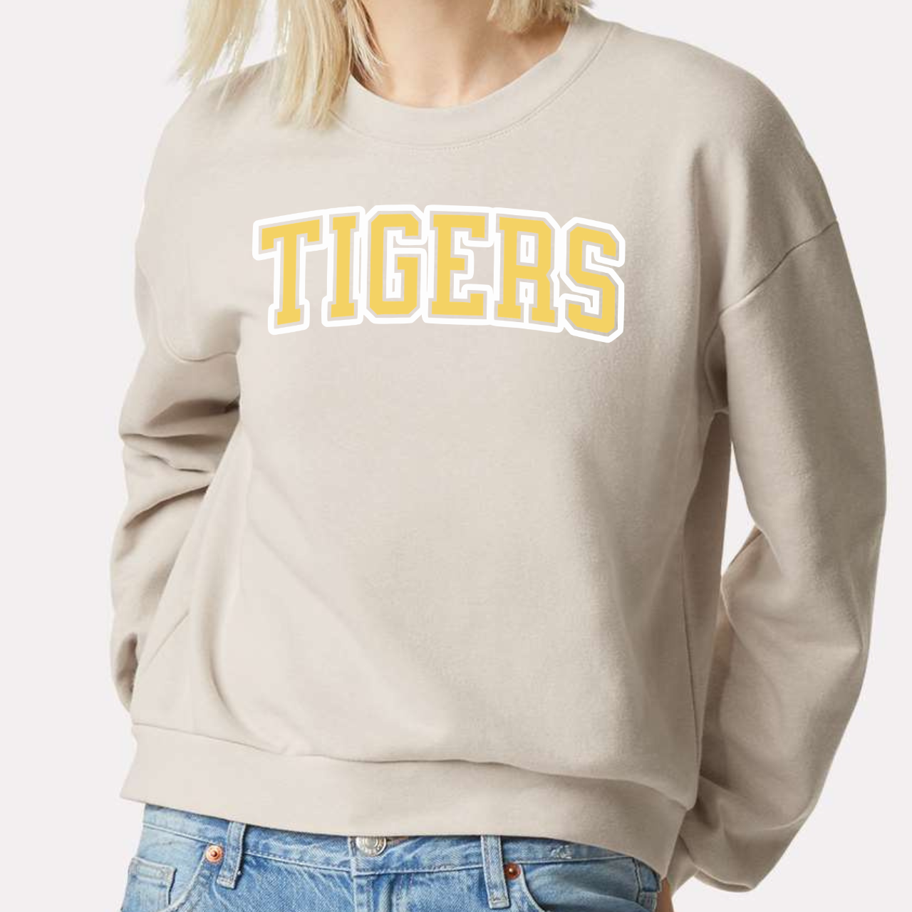 Tipton Tigers Arch Crop Crewneck 🐯