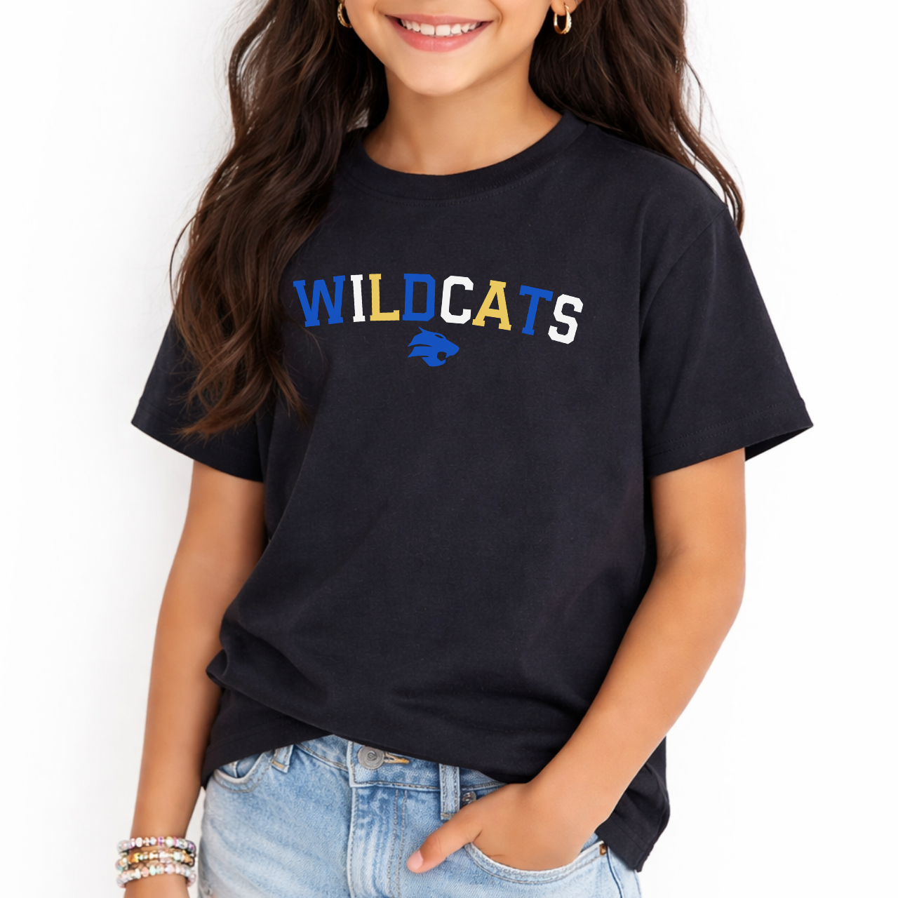 Durant Youth Colorblock Wildcats Tee