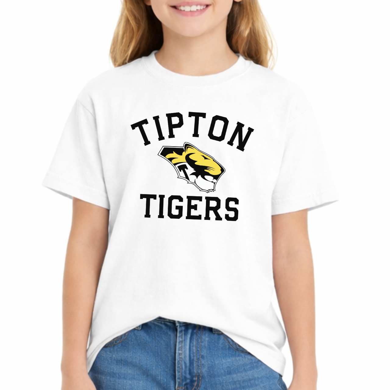 Tipton Tigers Classic Mascot Youth Tee