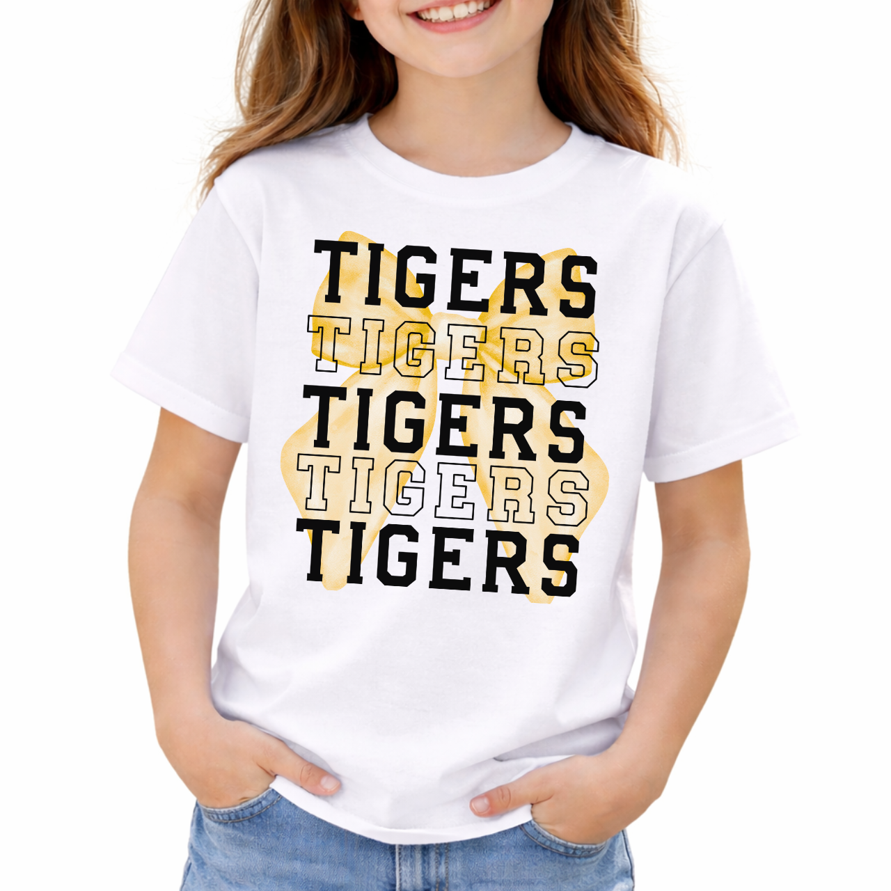 Tipton Tigers Layered Repeat Youth Tee