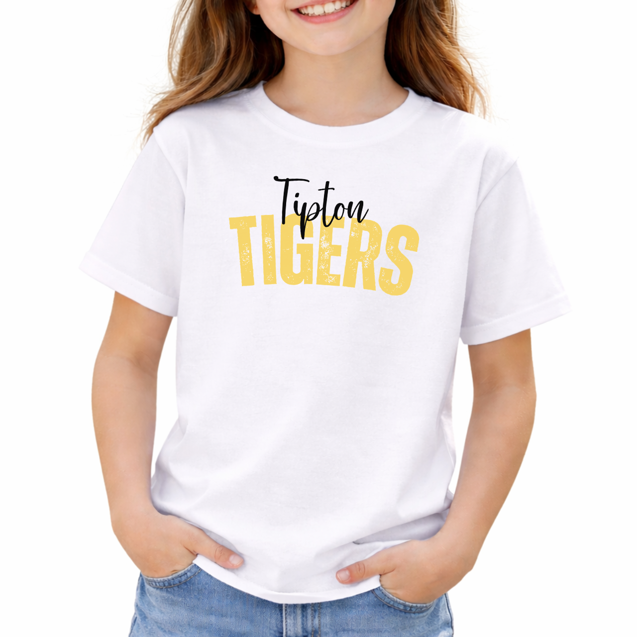 Tipton Tigers Script Arch Youth Tee